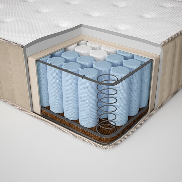 VATNESTRÖM pocket sprung mattress, extra firm/natural, 90x200 cm
