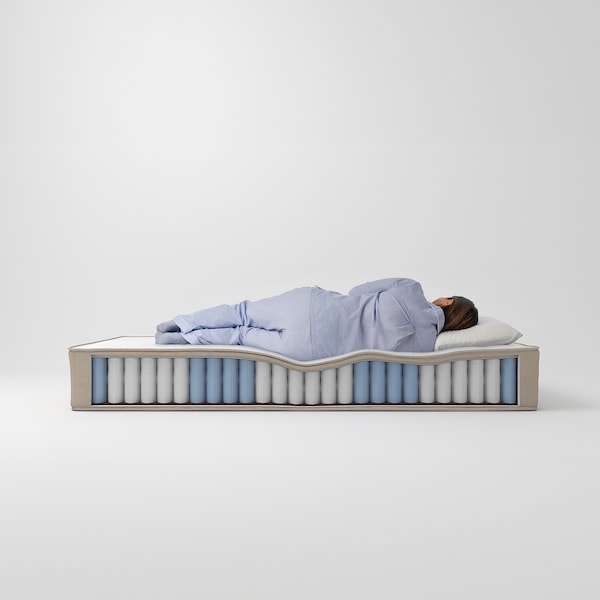 VATNESTRÖM pocket sprung mattress, extra firm/natural, 90x200 cm
