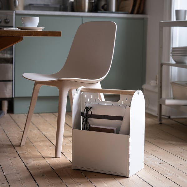 VATTENKAR desk organiser, white, 33x21x43 cm