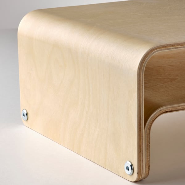 VATTENKAR laptop/monitor stand, birch, 52x26 cm