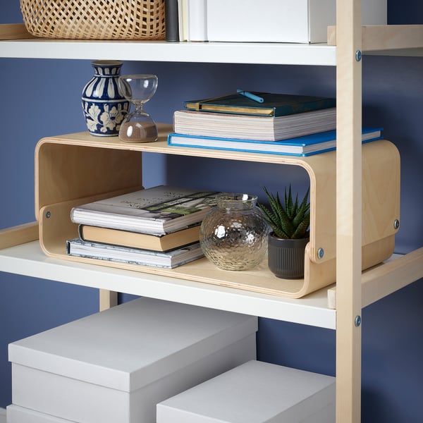 VATTENKAR laptop/monitor stand, birch, 52x26 cm