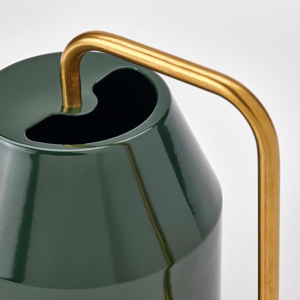 VATTENKRASSE watering can, black-green/gold-colour, 2.0 l