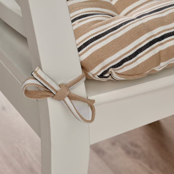 VATTENMOTT - Cuscino per sedia, beige,40x38x5.0 cm