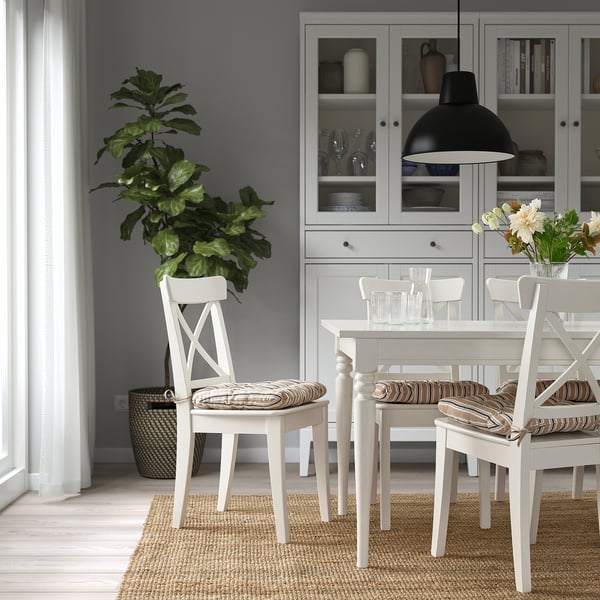 VATTENMOTT - Cuscino per sedia, beige,40x38x5.0 cm