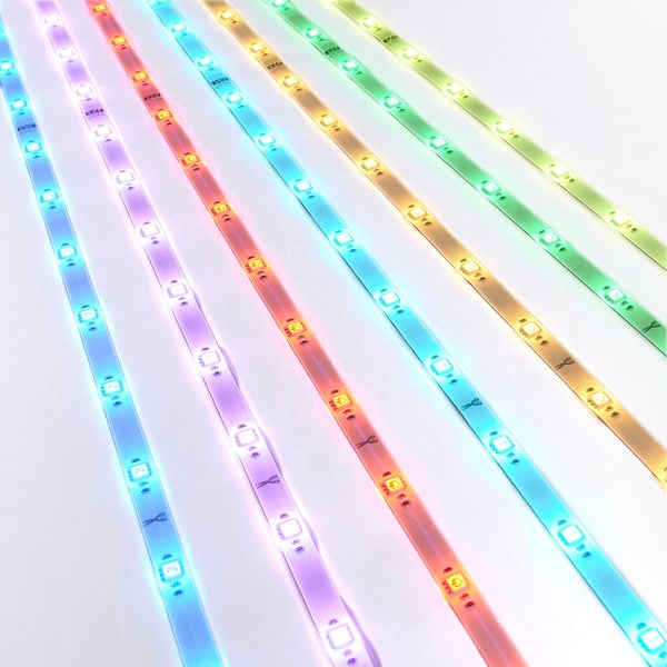 VATTENSTEN - LED lighting strip, multicolour , 1 m