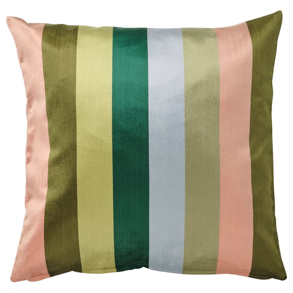 VATTENVÄN - VATTENVÄN Cushion cover, multicolour/striped, 50x50 cm
