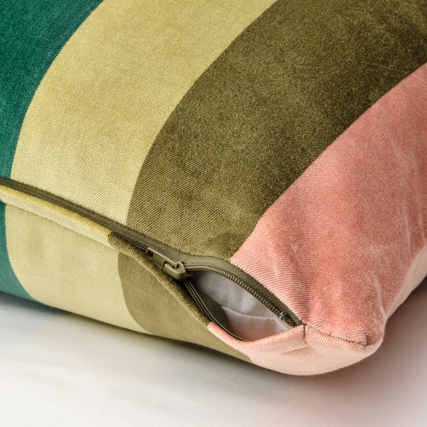 VATTENVÄN - VATTENVÄN Cushion cover, multicolour/striped, 50x50 cm