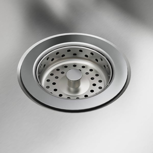 VATTUDALEN inset sink, 1 bowl with drainboard, stainless steel, 86x47 cm