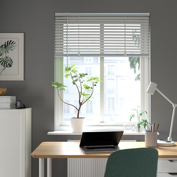 VECKLARFLY - Venetian blind, white, 100x155 cm