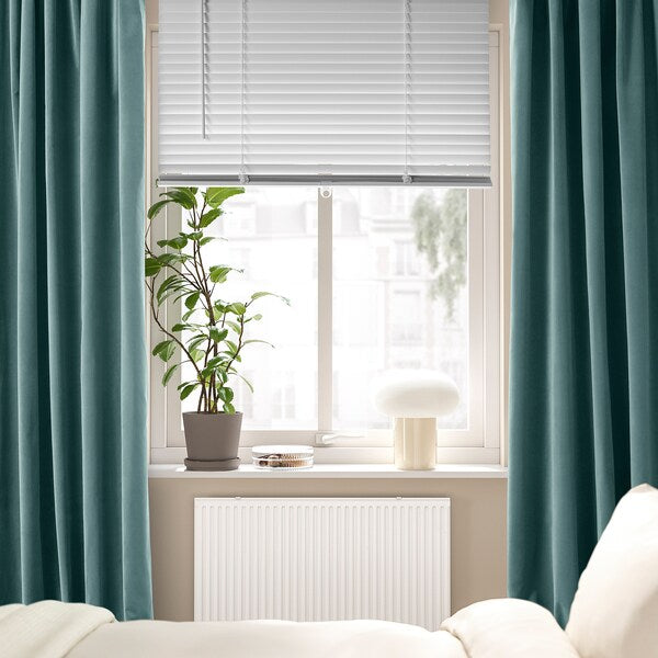 VECKLARFLY - Venetian blind, white, 100x155 cm