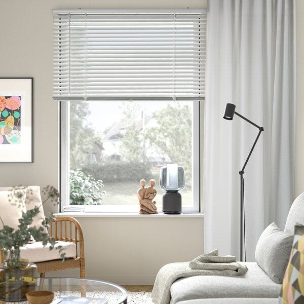 Ikea VECKLARFLY - Venetian blind, white, 140x155 cm