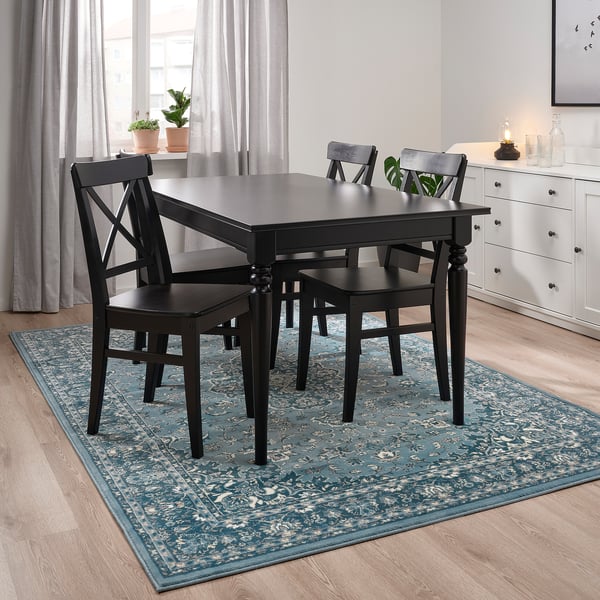 VEDBÄK - Carpet, short pile, blue, 170x230 cm