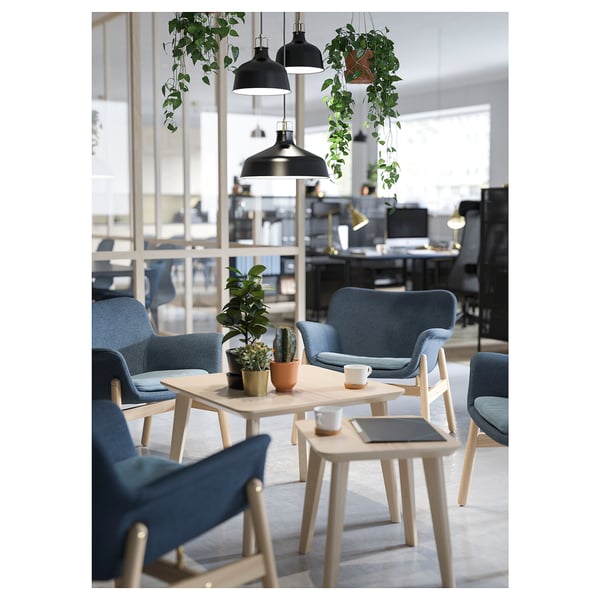 VEDBO armchair, Gunnared blue, 73 cm