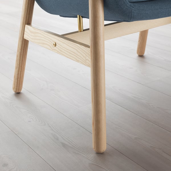 VEDBO armchair, Gunnared blue, 73 cm