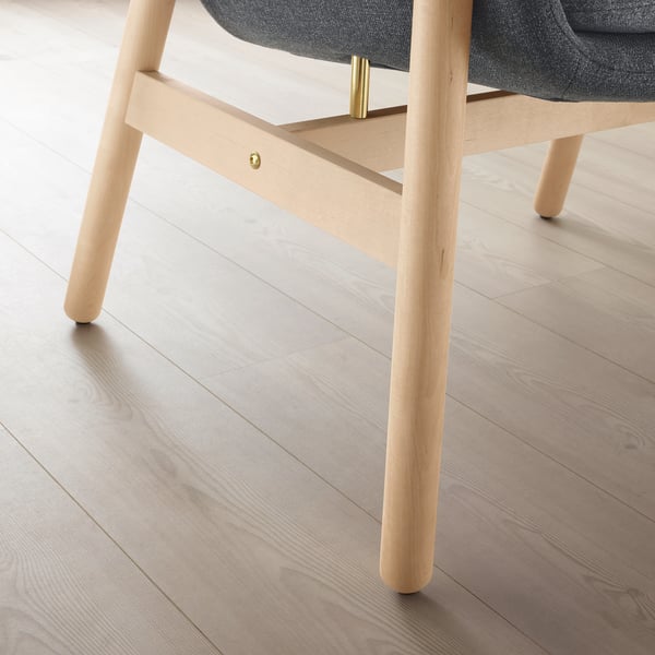 VEDBO armchair, Gunnared dark grey, 73 cm