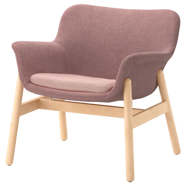 VEDBO armchair, Gunnared light brown-pink, 45x20x65 cm
