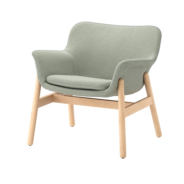 VEDBO armchair, Gunnared light green, 73 cm