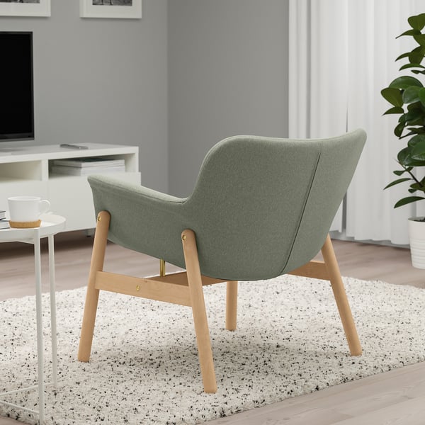 VEDBO armchair, Gunnared light green, 73 cm
