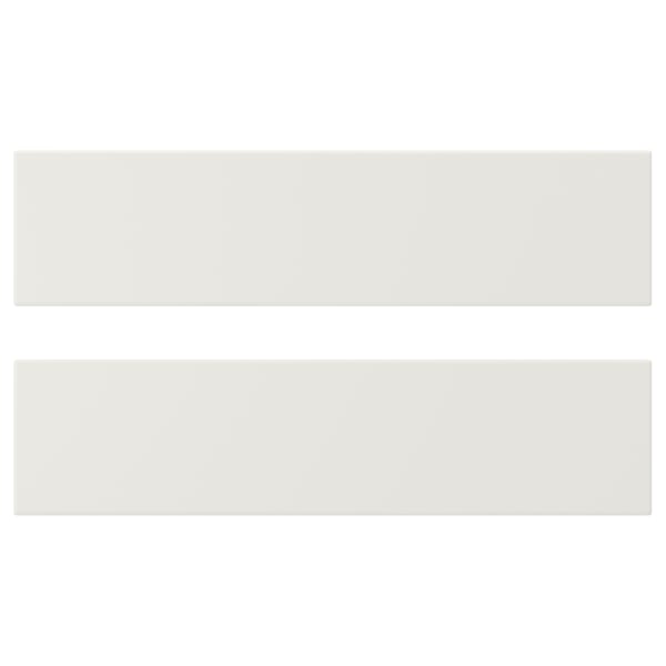 VEDDINGE drawer front, white, 40x10 cm, 2 pack