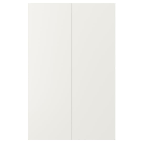 VEDDINGE 2-p door f corner base cabinet set, white, 25x80 cm