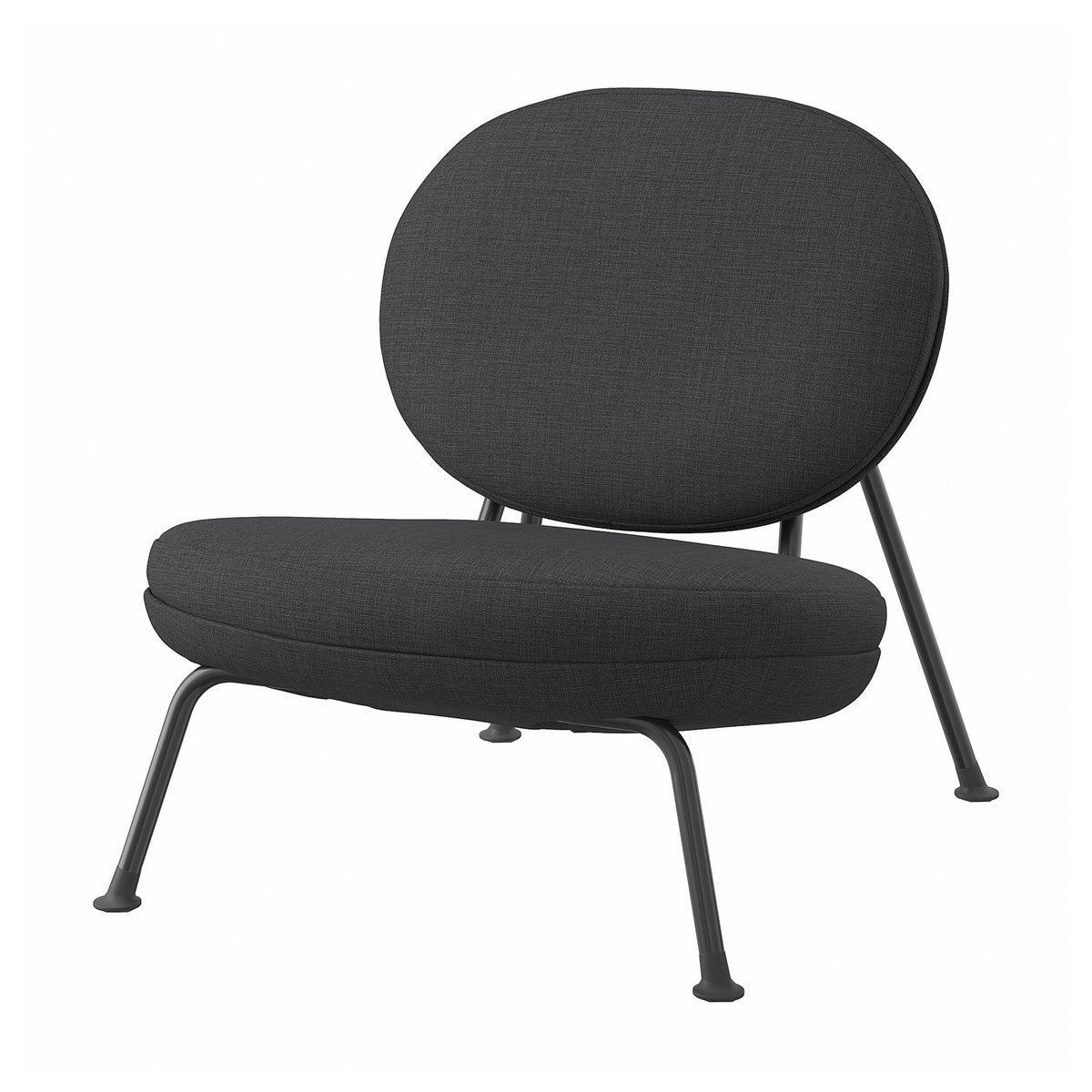 VEINGE easy chair, Skiftebo anthracite, 76x79x92 cm