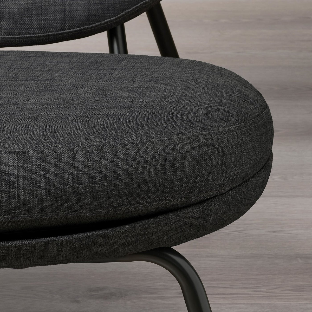 VEINGE easy chair, Skiftebo anthracite, 76x79x92 cm