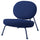 VEINGE easy chair, Skiftebo blue, 76x79x92 cm
