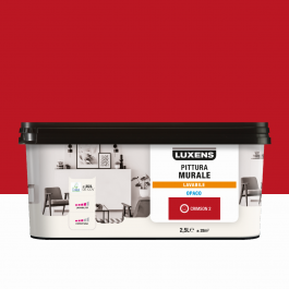 LUXENS CRIMISON 2 WASHABLE RED PAINT 2.5 L