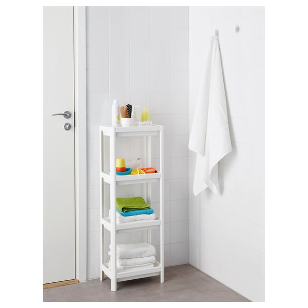 VESKEN shelf unit, white, 37x23x101 cm