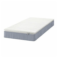 VESTERÖY mattress and mattress pad, extra firm light blue/Näsfjället white, 80x200 cm