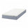 VESTERÖY - Mattress and topper, extra rigid light blue/Näsfjället white,80x200 cm