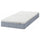 VESTERÖY mattress and mattress pad, extra firm light blue/Nisseholm white, 90x200 cm