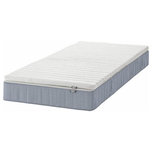 Ikea VESTERÖY - Mattress and topper, extra rigid Azure/Nisseholm white,90x200 cm