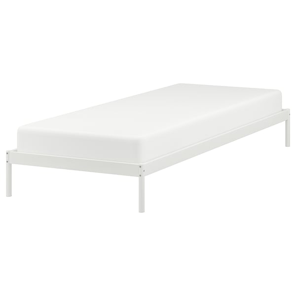 VEVELSTAD bed frame, white, 90x200 cm