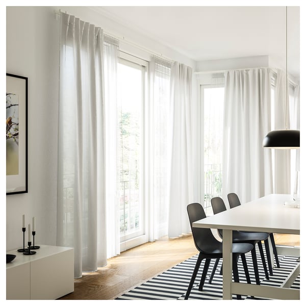 VIDGA wall fitting, white, 12 cm