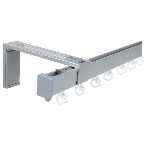 VIDGA single track set for wall, silver-colour