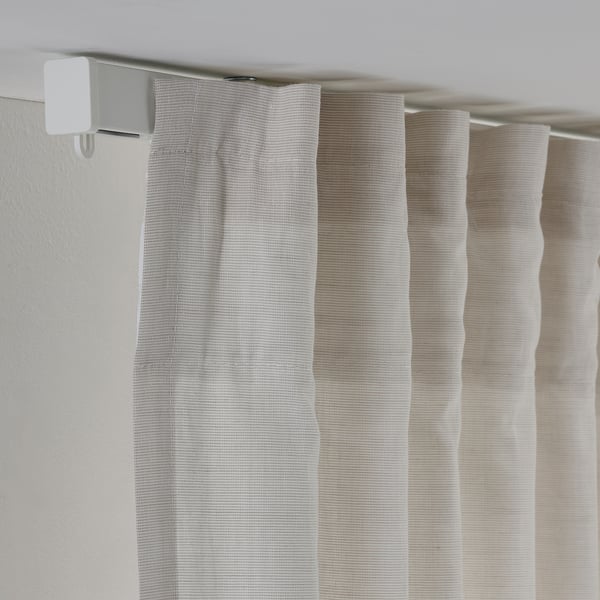 VIDGA single track rail, included ceiling fittings/white, 140 cm