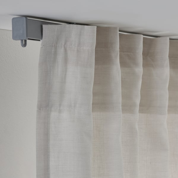 VIDGA single track rail, included ceiling fittings/silver-colour, 140 cm