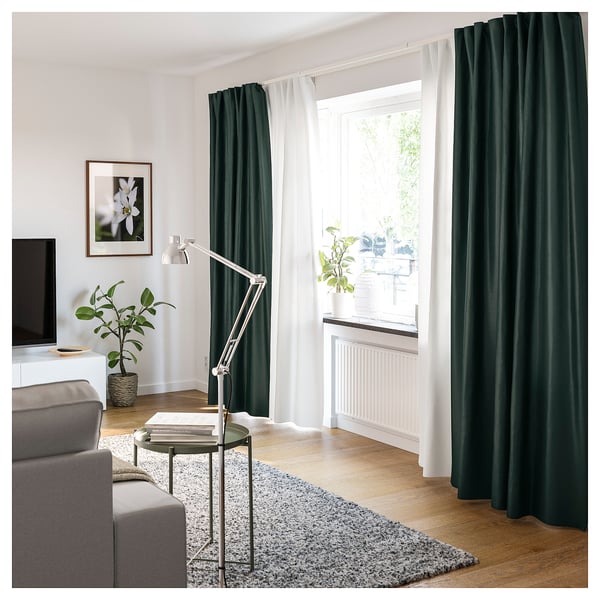 VIDGA Wall set with 2 rails - silver color ,
