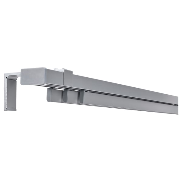 VIDGA Panel curtain set - wall/silver ,