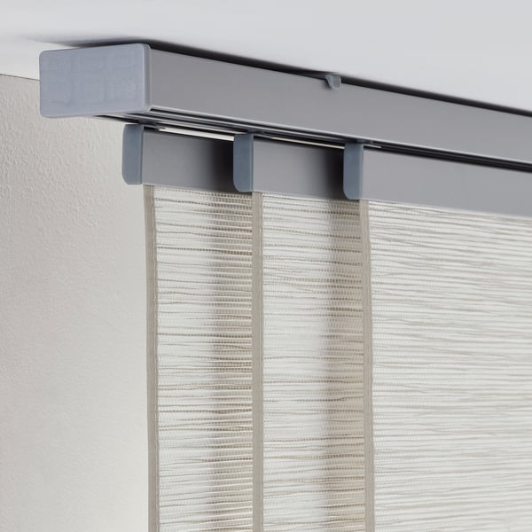 VIDGA Panel curtain set - ceiling/silver color ,