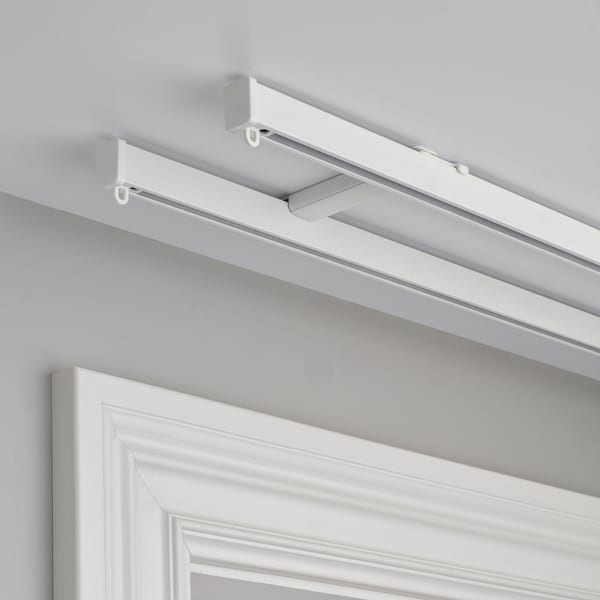 Ikea VIDGA - Ceiling bracket for 2 curtain rails, white