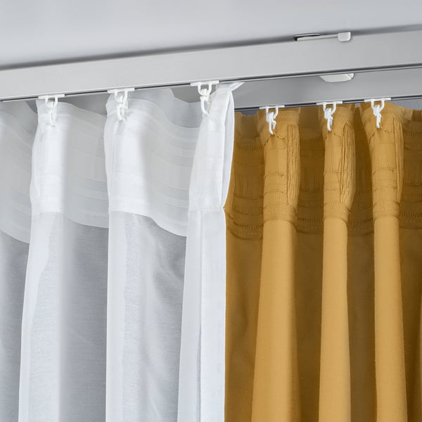 VIDGA ceiling bracket for 2 curtain rails, white