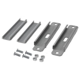 VIDGA ceiling bracket for 2 curtain rails, silver-colour