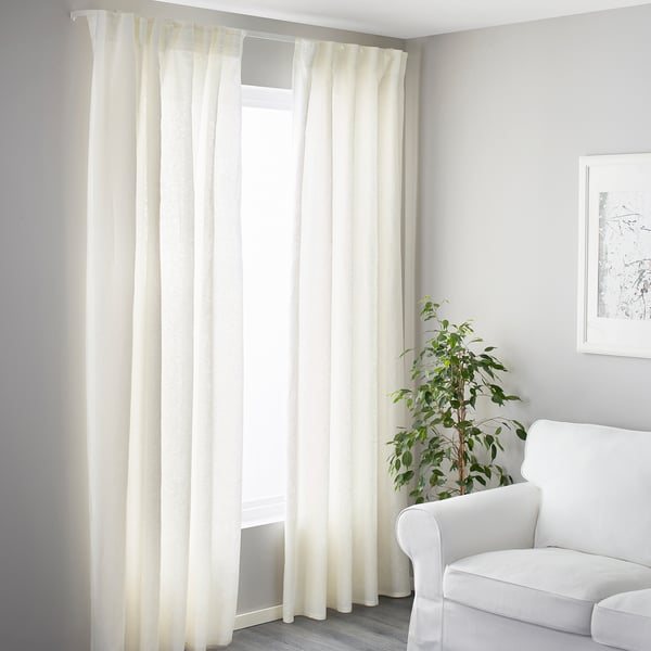VIDGA panel curtain holder, white, 60 cm