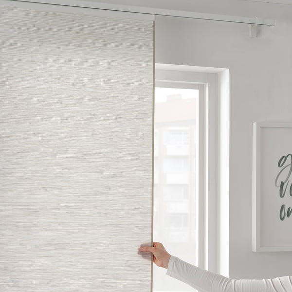 VIDGA panel curtain holder, white, 60 cm