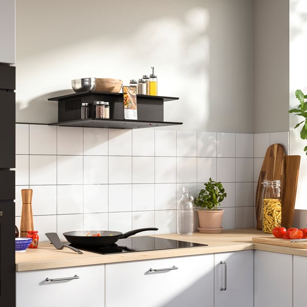 VIGGBO wall mounted extractor hood, IKEA 300 black, 52 cm