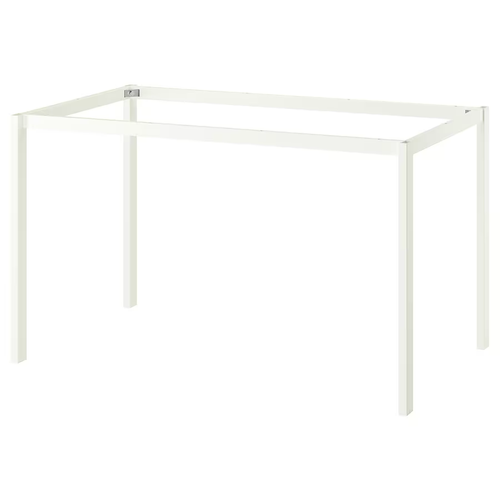 VIHALS underframe, white, 125x74x73 cm