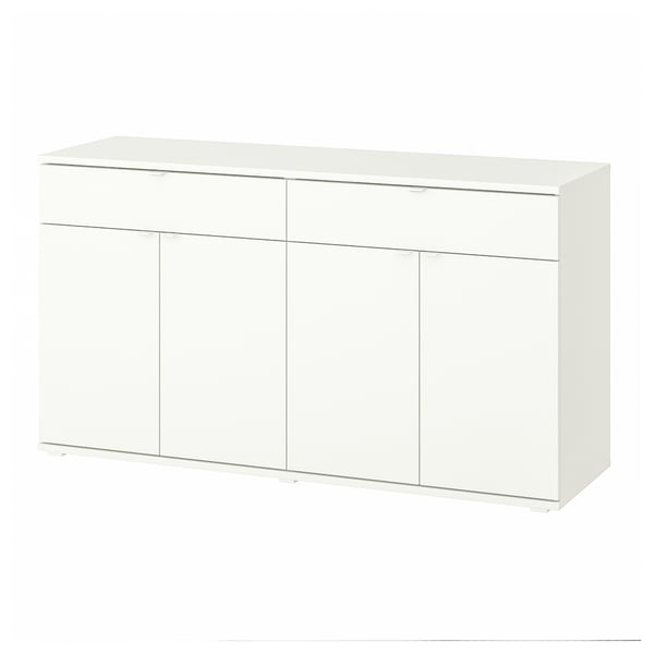 VIHALS - VIHALS Sideboard, white, 140x37x75 cm