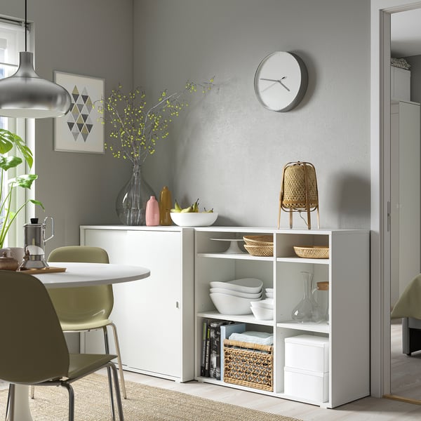 VIHALS - VIHALS Storage combination, white, 190x47x90 cm